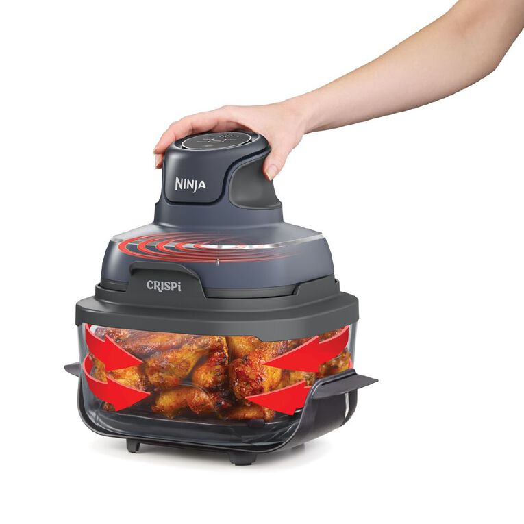 Ninja Crispi 4-in-1 Portable Glass Air Fryer - Cyberspace, , hi-res