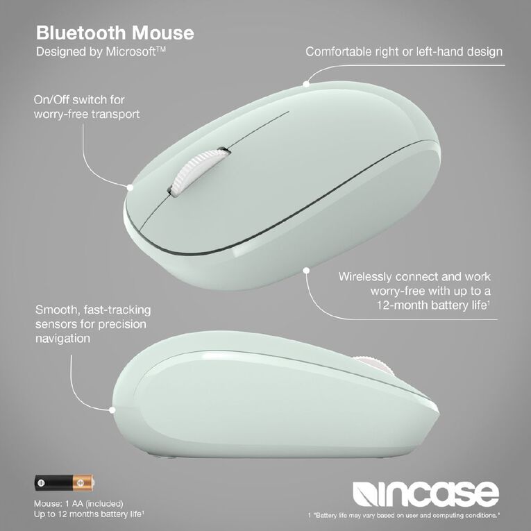 Incase (Designed by Microsoft) Bluetooth Mouse - Mint, , hi-res