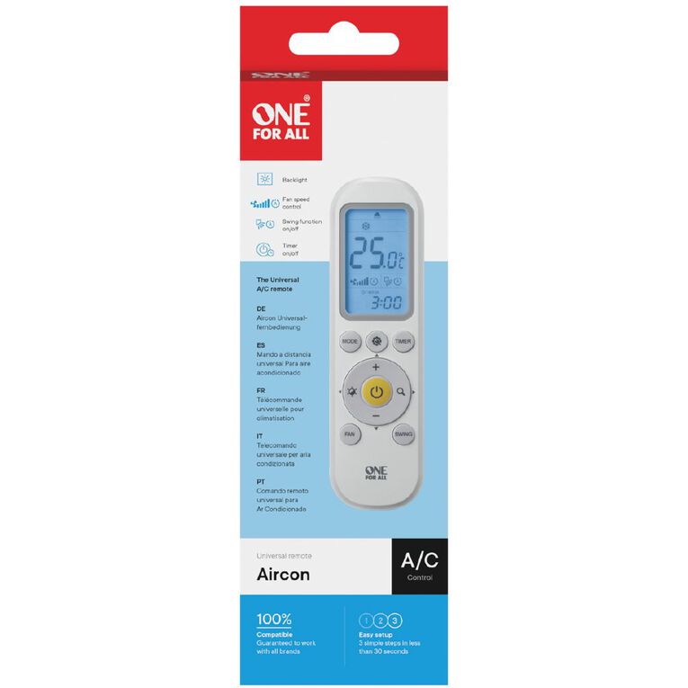 One for All Universal Aircon Remote (URC1045), , hi-res