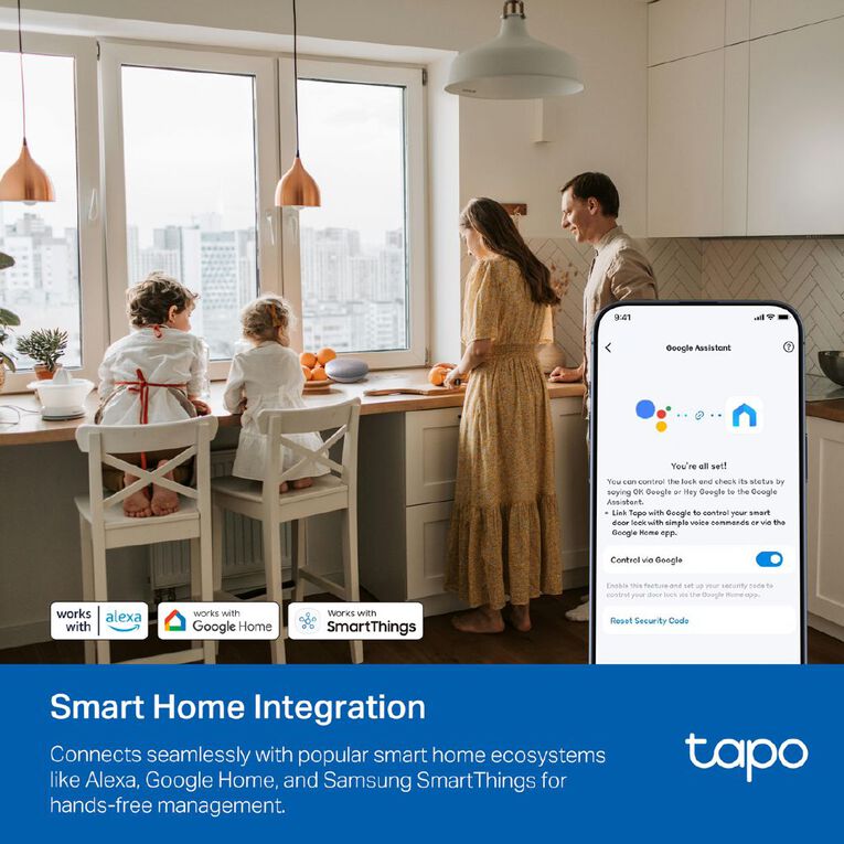 TP-Link Tapo DL110 Smart Wifi Door Lock, , hi-res