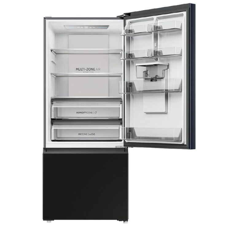 Haier 431L 500 Series Bottom Mount Refrigerator Non-plumbed Water - Black, , hi-res