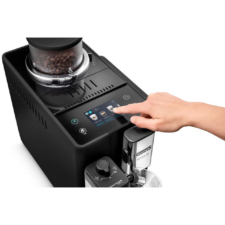 Delonghi Rivelia Fully Automatic Coffee Machine Black Noel Leeming