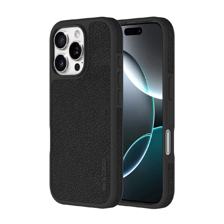 Incase ICON MagSafe Case for iPhone 16 Pro Max (Black Plant Leather), , hi-res
