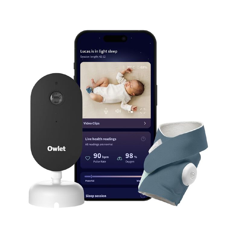 Owlet Dream Sight & Dream Sock Duo- Bedtime Blue, , hi-res