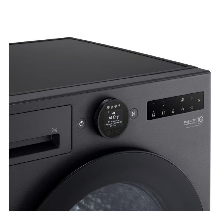 LG 9kg Series 9 Heat Pump Dryer - Matte Black, , hi-res