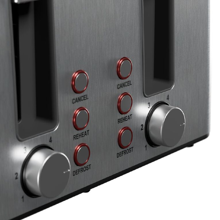 Sheffield 4 Slice Stainless Steel Toaster, , hi-res