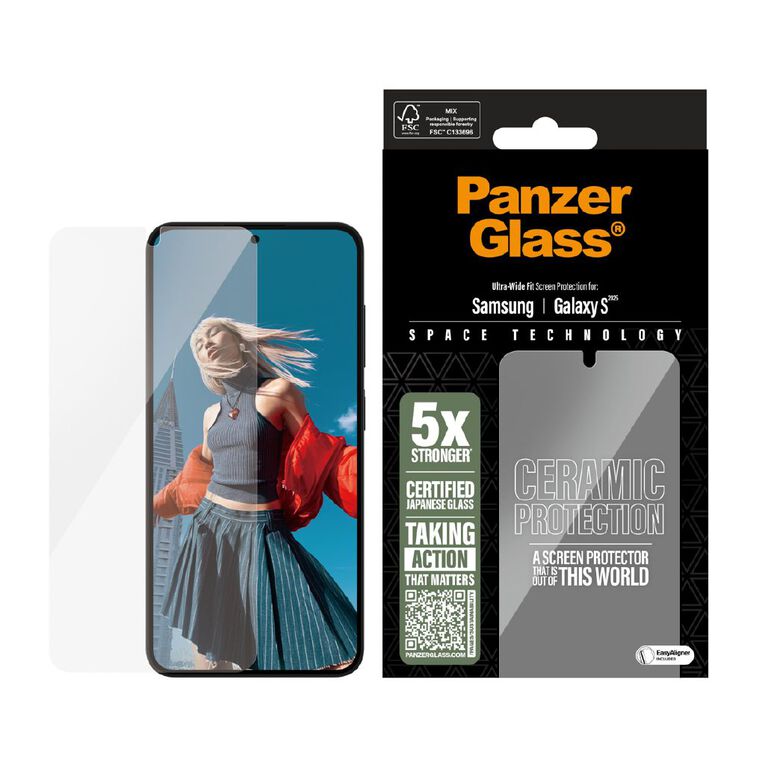PanzerGlass Ceramic Screen Protector - Samsung S25, , hi-res