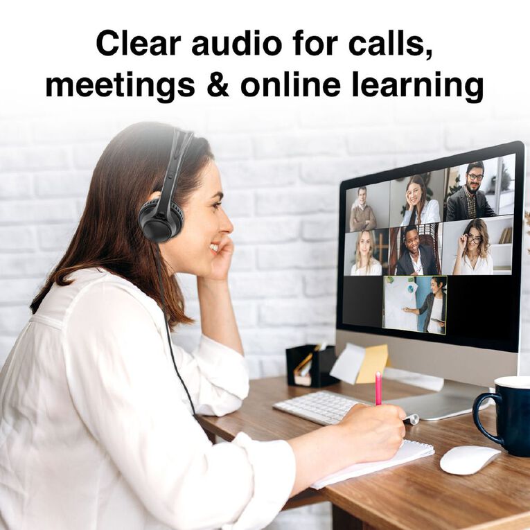 Laser Wired Conference Headset 3.5mm Built-in Microphone, , hi-res