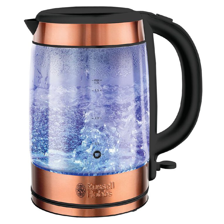Russell Hobbs Brooklyn Copper Glass Kettle, , hi-res