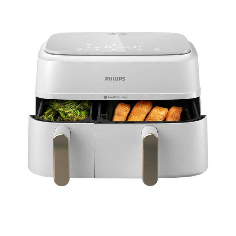 Philips 3000 Series 9L Dual Basket Airfryer, White, , hi-res
