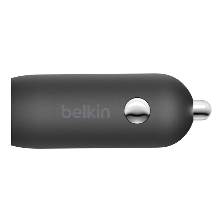 Belkin BoostCharge 30W USB-C PD Car Charger + USB-C to USB-C Cable - Black, , hi-res