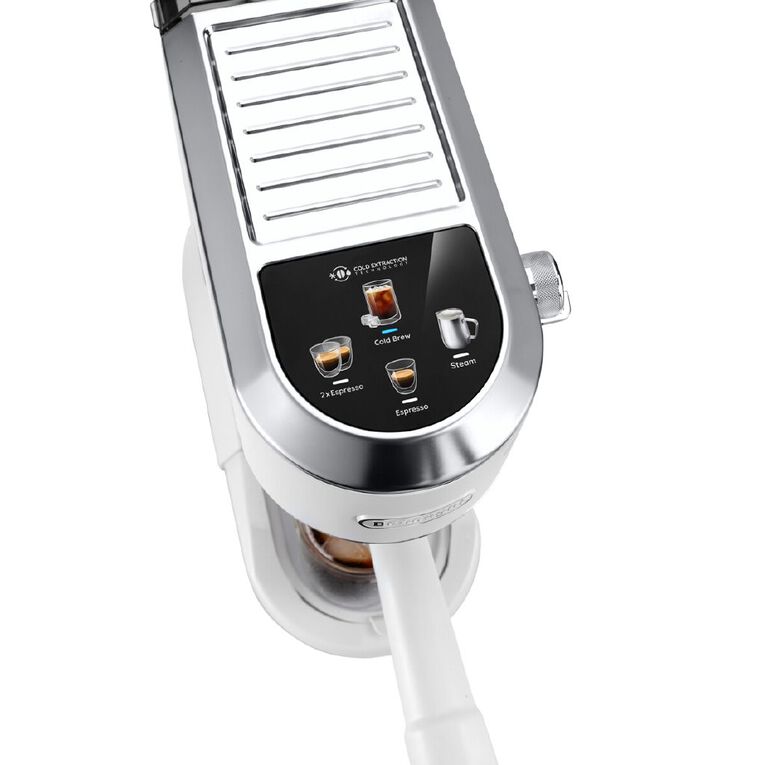 Delonghi Dedica Duo with Cold Brew Manual Coffee Machine White, , hi-res