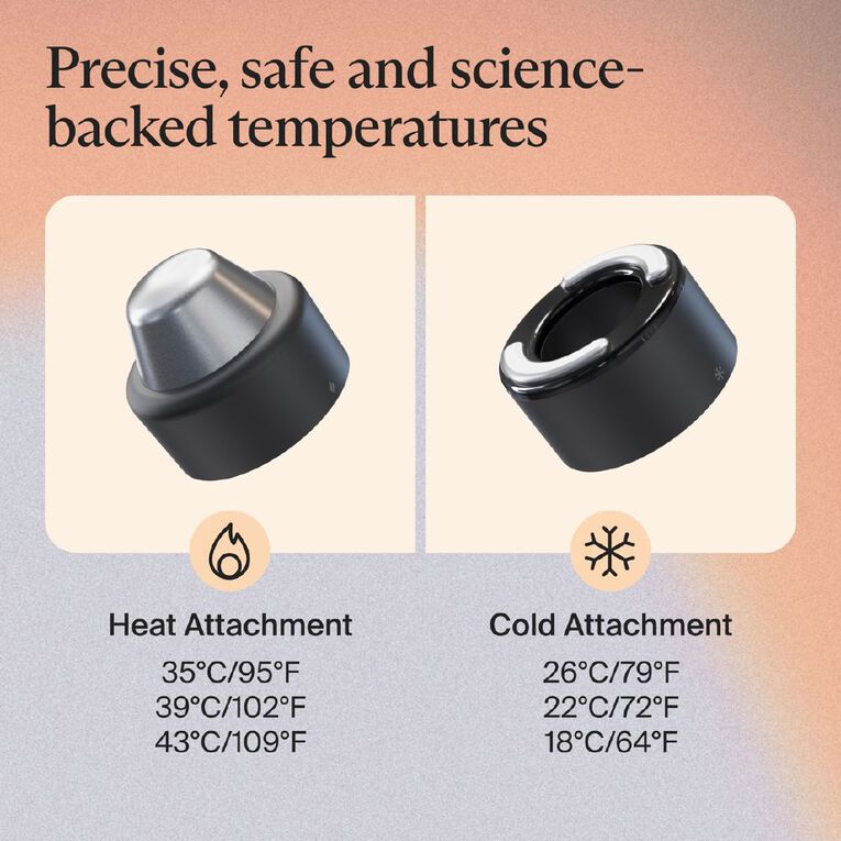 Therabody TheraFace Hot & Cold Rings - Black - US/AU, , hi-res