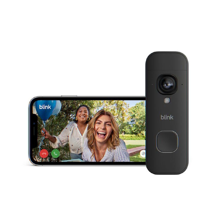 Blink Video Doorbell 2K+ Add On Black, , hi-res