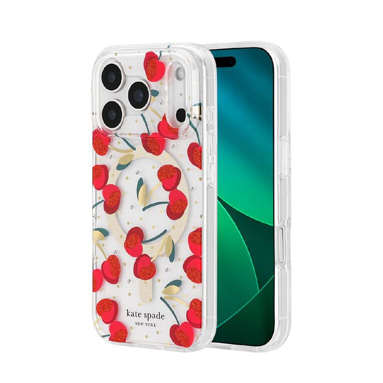 Kate Spade Protective Case for iPhone 17 Pro - Cherry Dots, , hi-res