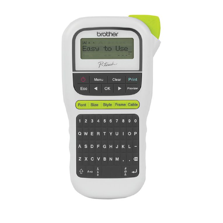 Brother P-Touch Label Maker White PTH110W, , hi-res