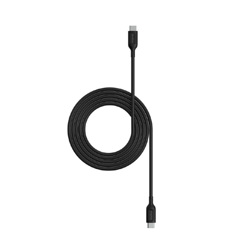 Mophie Essential 60W USB-C Cable 1m - Black, , hi-res