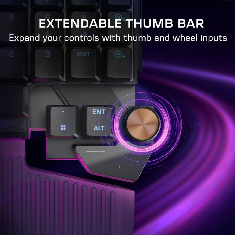 Turtle Beach Command KP7 Modular Hall-Effect RGB Wired Gaming Keypad, , hi-res