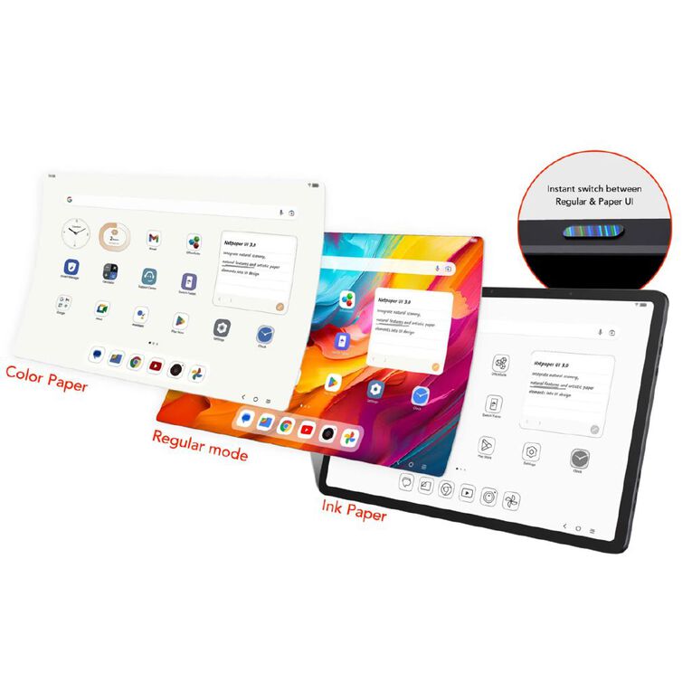 TCL NXTPAPER 14 -14in 2.4k Eye-care Matte Display Wi-Fi Android Tablet 8GB/256GB MTK G99 Octa Core - Space Grey with 3 Year Warranty, , hi-res