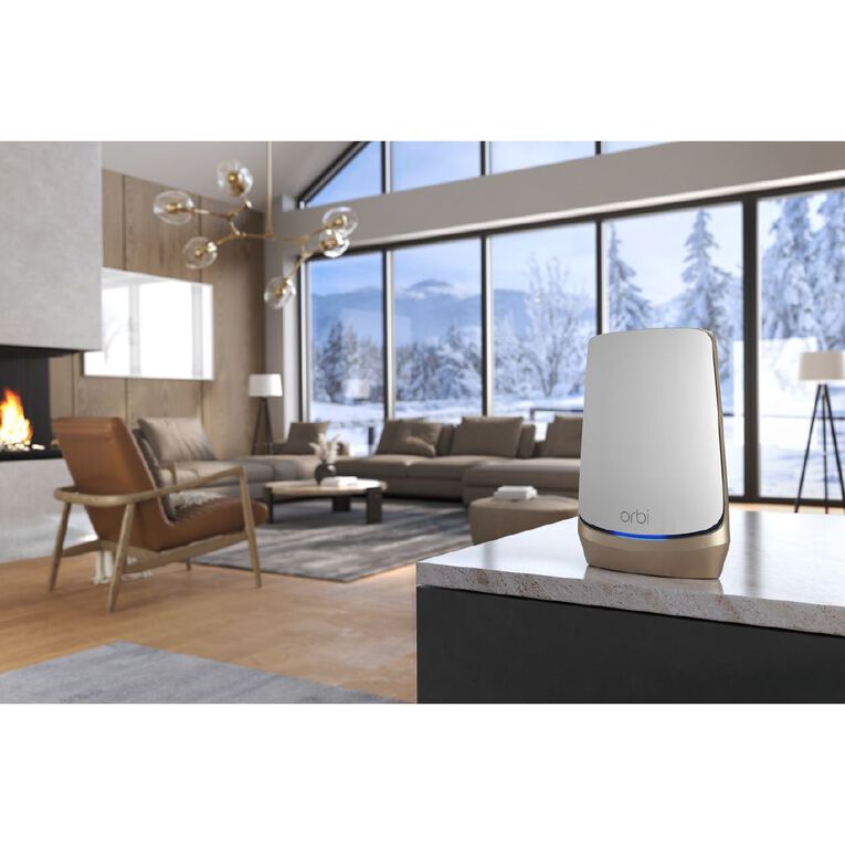 Netgear Orbi AX11000 Quad-band Mesh WiFi 6E System White 2 Pack, , hi-res