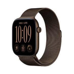 Apple Watch Series 12 GPS 46mm Dark Bronze Aluminium Case with Dark Bronze Milanese Loop M/L