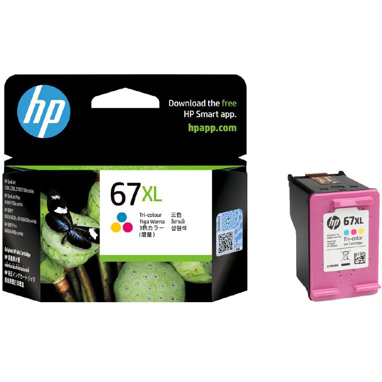HP Original Ink Cartridge - 67XL Tri-Colour, , hi-res