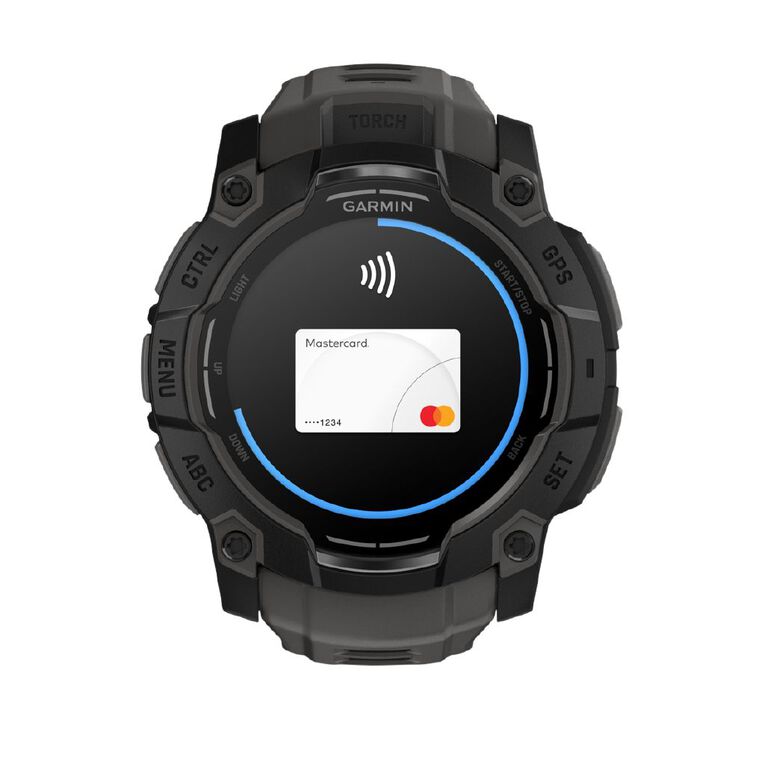 Garmin Instinct 3, 50mm, AMOLED, Black Bezel with Charcoal Band, , hi-res