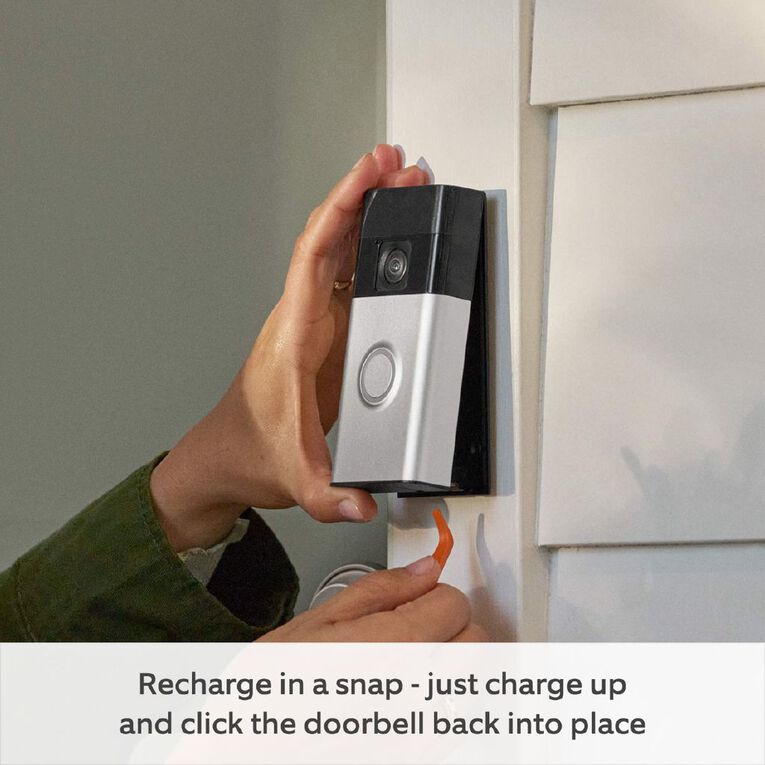 Ring Battery Video Doorbell + Chime - Venetian Bronze, , hi-res