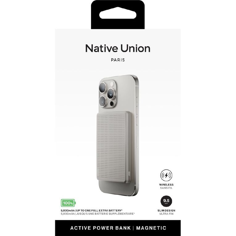 Native Union Active Magnetic Power Bank 5K - Sandstone, , hi-res