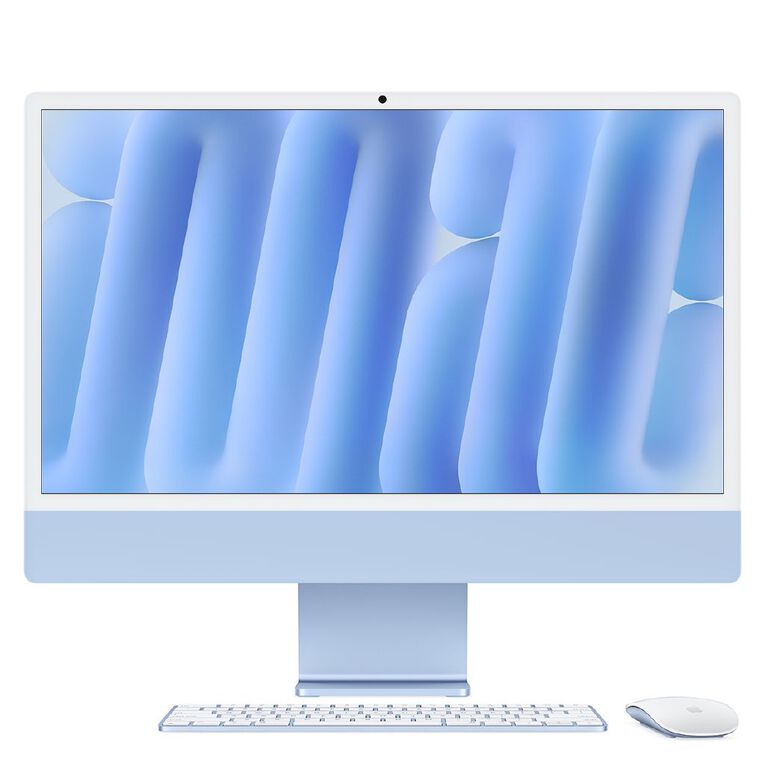 Apple iMac (M4) 24-inch 4.5K Retina 16GB/256GB SSD 8 Core CPU and GPU  - Blue, , hi-res