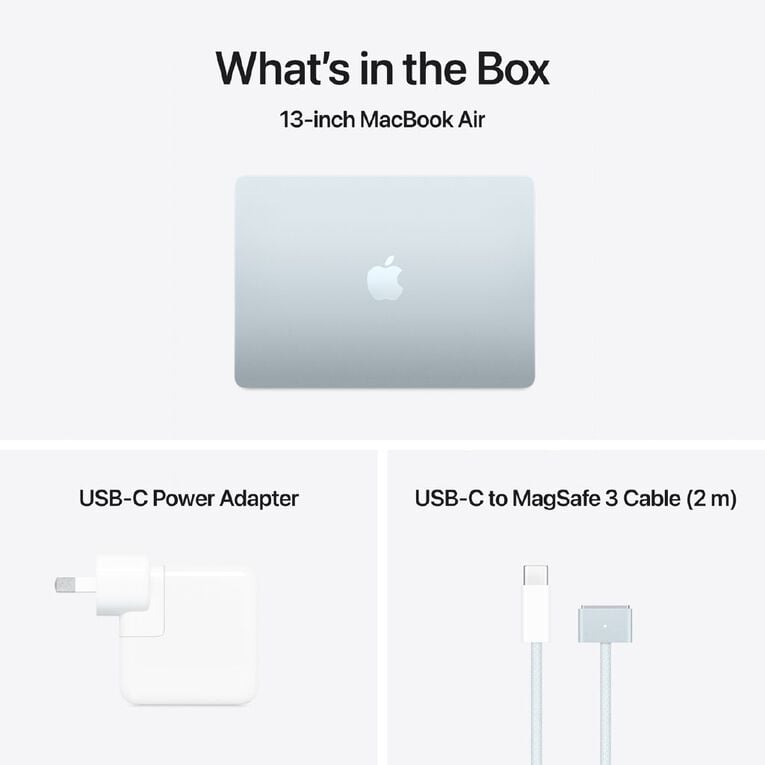 Apple MacBook Air 13-inch with M4 Chip 16GB/256GB 10 Core CPU 8 Core GPU - Sky Blue, , hi-res