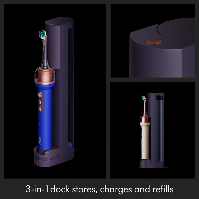 Dyson Camerajet Electric Toothbrush With Flosser And Starter Kit (Ceramic Ultra Blue), , hi-res