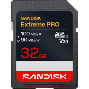 Sandisk Extreme Pro SD UHS-I 32GB SD 100MB/s(R) / 90MB/s(W)