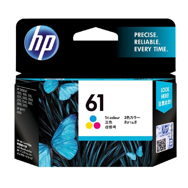 HP No.61 Ink - Tri-Colour, , hi-res