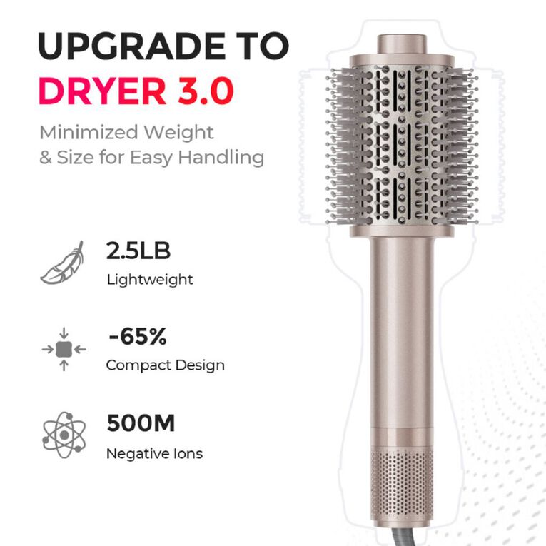 TYMO Air Beam Hot Air Styling Brush - Champagne, , hi-res
