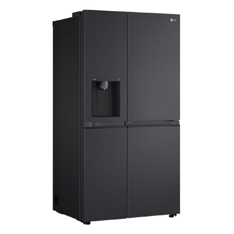 LG 635L Side By Side Fridge with Door-In-Door & Craft Ice Maker - Matte Black, , hi-res