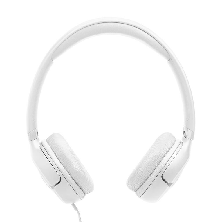 JBL Tune 530 Wired On-Ear Headphones - White, , hi-res