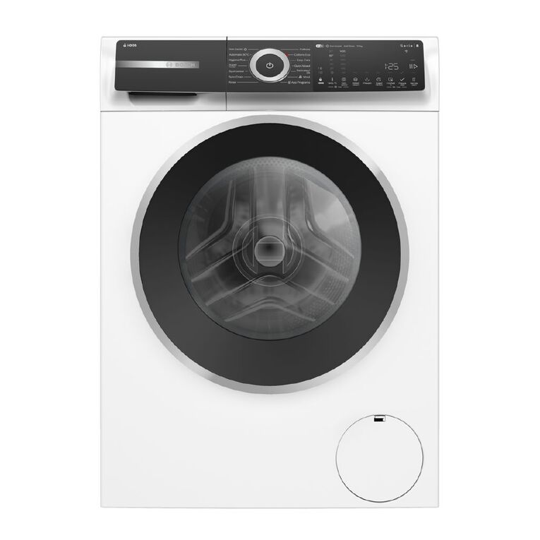 Bosch 10kg Series 8 Front Load Washing Machine - White, , hi-res