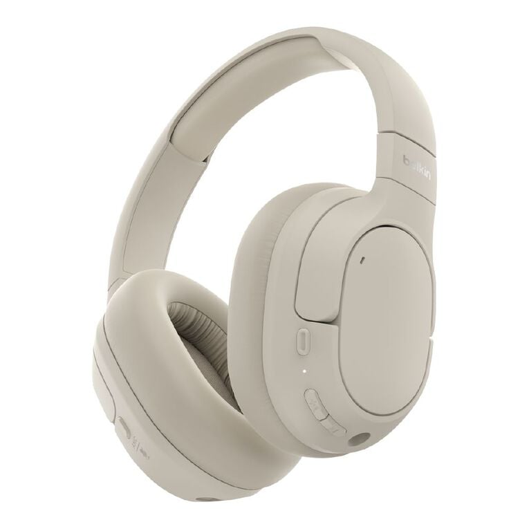 Belkin SoundForm Isolate Noise Cancelling Over-Ear Headphones - Sand, , hi-res