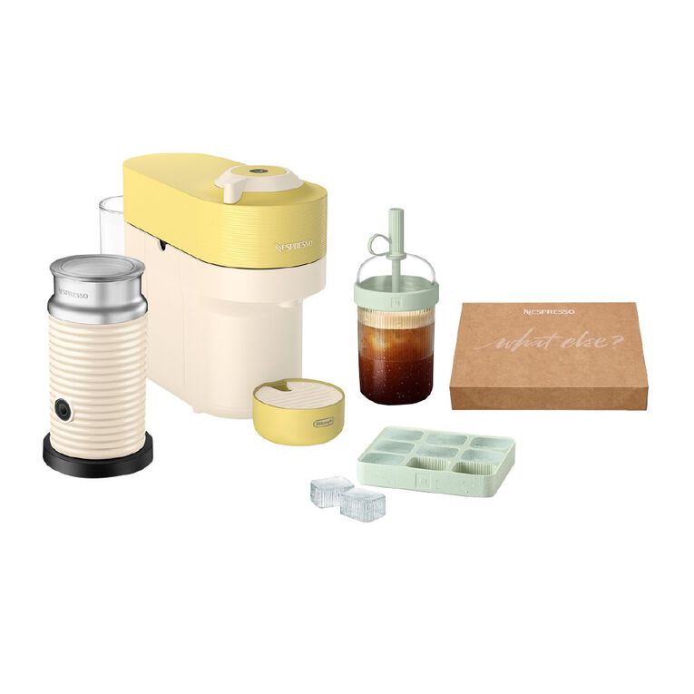 Nespresso DeLonghi Vertuo Pop Coffee Machine Value Pack Lemon, , hi-res