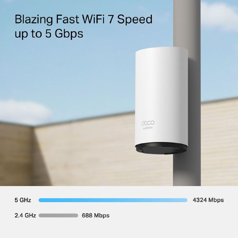 TP-Link DECO BE25 OUTDOOR 1PK BE5000 DECO OUTDOOR MESH WIFI 7 SYSTEM, , hi-res