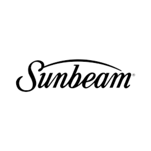 The Sunbeam brand logo, a familiar name for dependable and durable kitchen appliances in New Zealand.