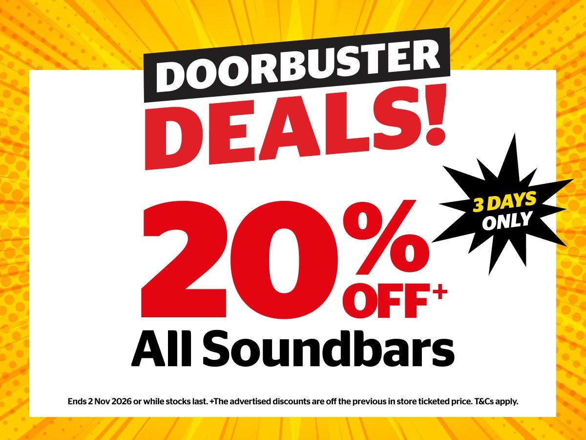  20% off all soundbars