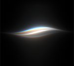 A multicoloured wave of light