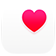 Health app icon, a pink heart in a white box