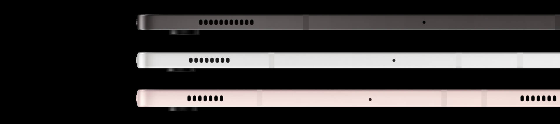 Side profile of the tablets