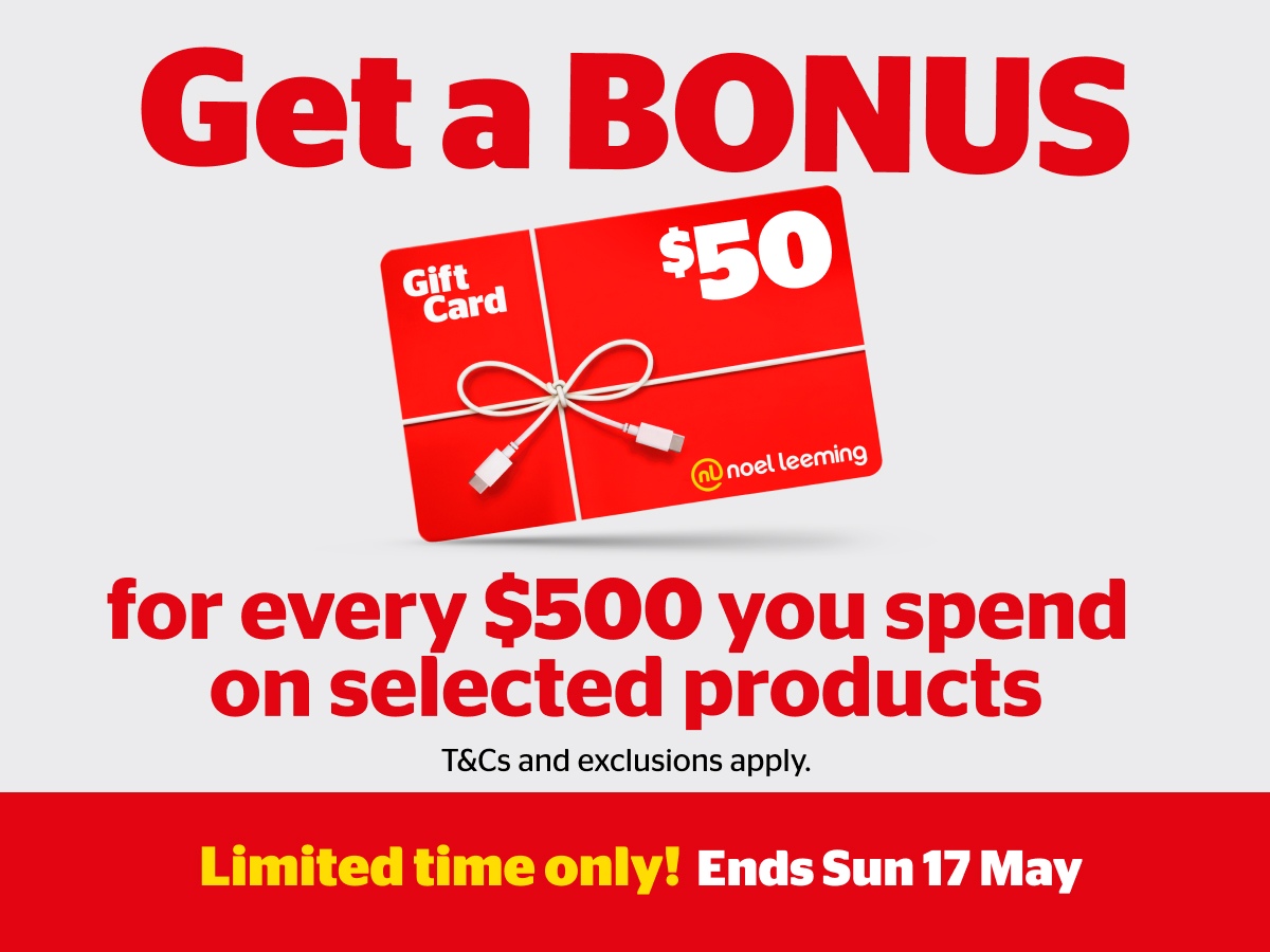 Giftcard offer on selected products