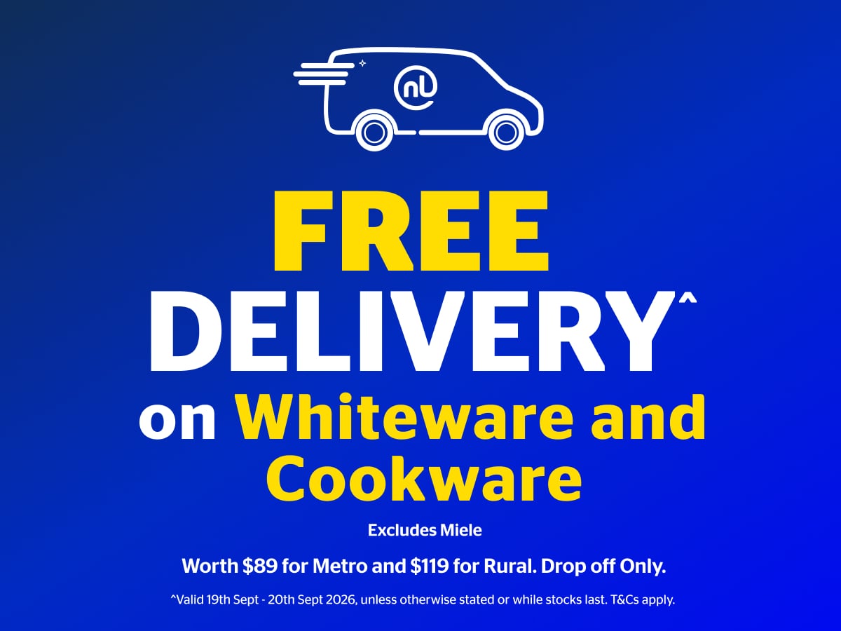 Free Delivery on Whiteware & Cookware