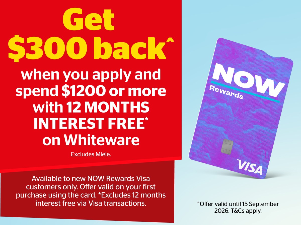 NRV Cashback on Whiteware & Cookware