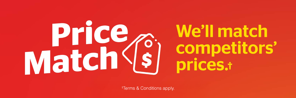 Price Match - We'll match competitors pricing